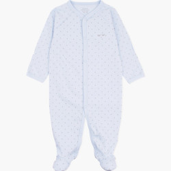 Rāpulis Livly Saturday Simplicity Footie, blue/silver dots Rāpulis Livly Saturday Simplicity Footie, blue/silver dots