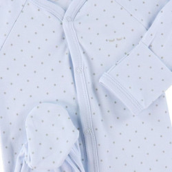 Rāpulis Livly Saturday Simplicity Footie, blue/silver dots Rāpulis Livly Saturday Simplicity Footie, blue/silver dots