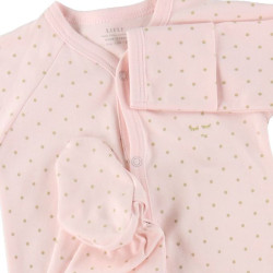 Rāpulis Livly Saturday Simplicity Footie, pink/gold dots Rāpulis Livly Saturday Simplicity Footie, pink/gold dots