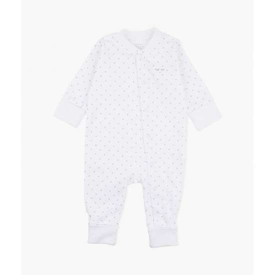 Rāpulis Livly Saturday Overall, white/silver dots - Livly Clothing