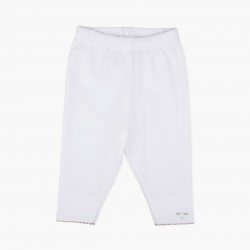 Bikses Livly, Leggings white/grey picot