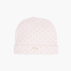 Plāna cepurīte Livly, Saturday Ninni hat pink/gold dots Plāna cepurīte Livly, Saturday Ninni hat pink/gold dots