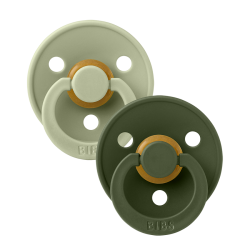 Knupīšu komplekts BIBS Sage/Hunter Green-0-6m Knupīšu komplekts BIBS Sage/Hunter Green-0-6m