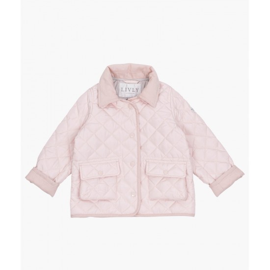 Детская стеганая куртка Livly pink - Livly Clothing