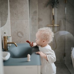Pirkstu zobu birste Mushie Toothbrush Blush / Shifting Sand Pirkstu zobu birste Mushie Toothbrush Blush / Shifting Sand