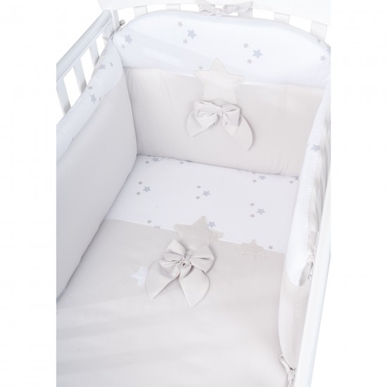 Komplekts gulta + kumode PICCI Dream grey + gultas veļas komplekts DĀVANĀ - Picci / Dili Best