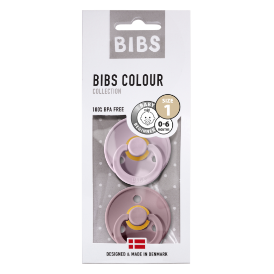 Комплект сосок BIBS Colour Dusky Lilac / Heather - 0-6 m - Bibs