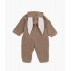 Bērnu flisa kombinezons Livly, bunny light brown - Livly Clothing