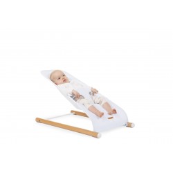 Šezlongs Childhome EVOLUX BOUNCER - NATURAL WHITE