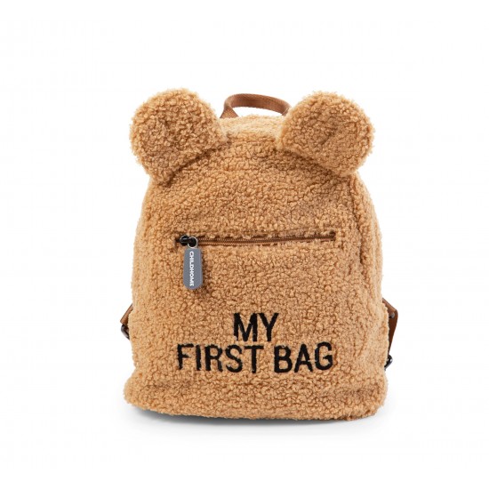 Bērnu mugursoma CHILDHOME My first bag TEDDY BROWN - Childhome