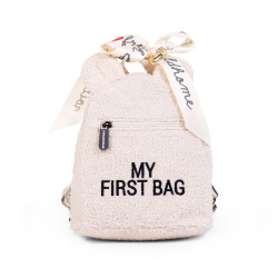 Bērnu mugursoma CHILDHOME My first bag TEDDY OFF WHITE Bērnu mugursoma CHILDHOME My first bag TEDDY OFF WHITE