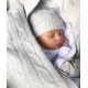 Bērnu cepure Livly Cable Knit Hat Grey, 100% Kašmirs - Livly Clothing