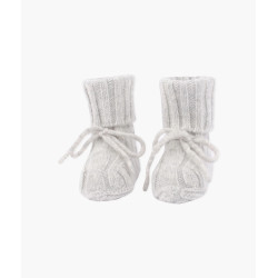 Kašmira zeķes Livly Cable Knit Cashmere Footies Grey Kašmira zeķes Livly Cable Knit Cashmere Footies Grey