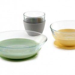 Baby glassware set BEABA, Yellow Baby glassware set BEABA, Yellow
