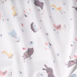 Bedding set JERSEY Crazy animals, 80x80 + 35x40 cm Bedding set JERSEY Crazy animals, 80x80 + 35x40 cm