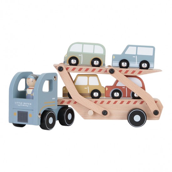Деревянный трейлер Little Dutch, Wooden transport truck FSC - Little Dutch