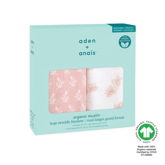 Muslin diapers 120x120 cm earthly, 2 pcs. - Aden&Anais