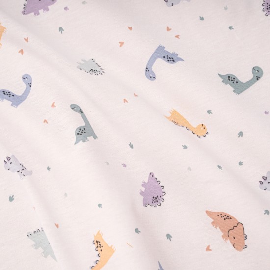 Cotton blanket with Jersey Little Dinos filling 70/100 cm - Julius Zollner