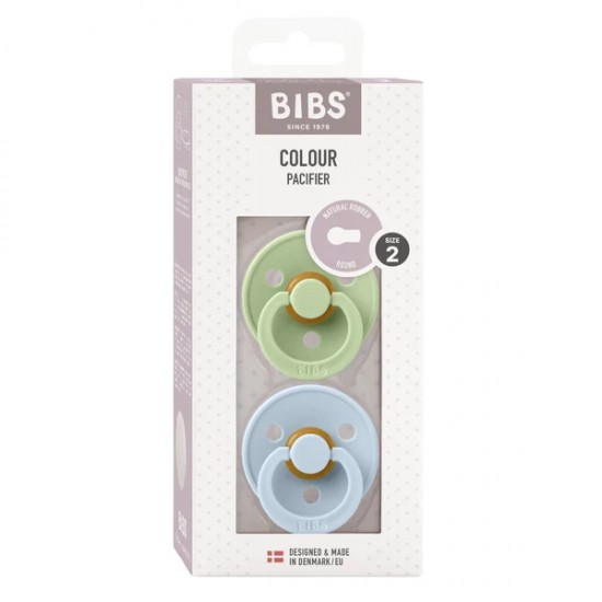Комплект сосок BIBS Baby Blue/Pistachio 6-18 m - Bibs