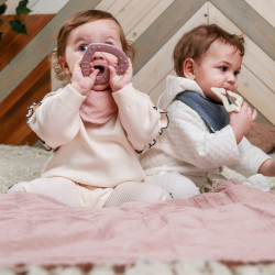 BIBS Baby Bitie - Blush Pink Heart BIBS Baby Bitie - Blush Pink Heart