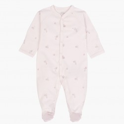 Rāpulis Livly Simplicity Footie, ABC blocks pink Rāpulis Livly Simplicity Footie, ABC blocks pink