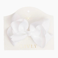 Livly Cotton Medium Bow Snow Angel Livly Cotton Medium Bow Snow Angel