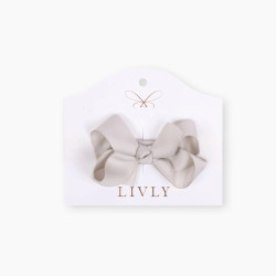 Hairpin bow  Livly Shell grey, medium Hairpin bow  Livly Shell grey, medium