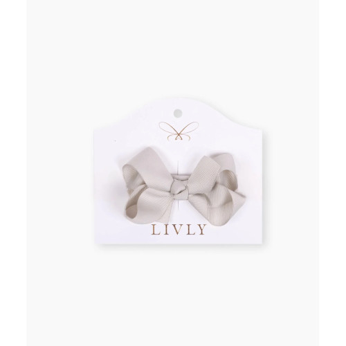 Matu sprādze ar banti Livly Shell grey, medium