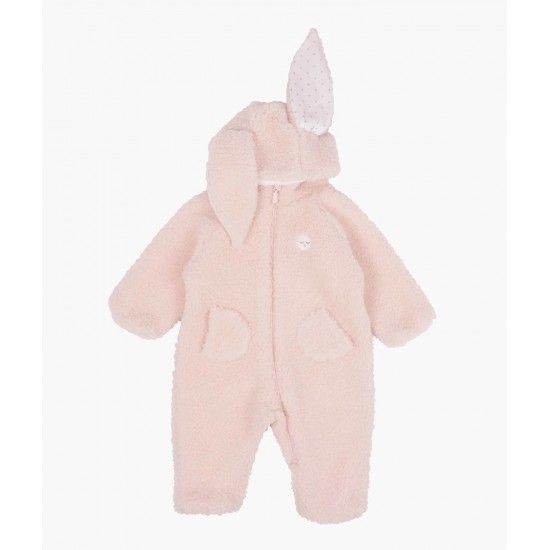 Детский флисовый комбинезон Livly, bunny light mauve - Livly Clothing