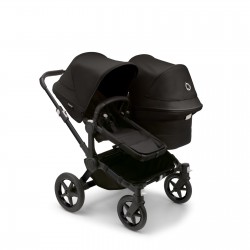 Bugaboo Donkey 5 Duo, tekstīls black, kapuce black Bugaboo Donkey 5 Duo, tekstīls black, kapuce black