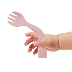 Haaka Bendy Silicone Cutlery Set - Blush