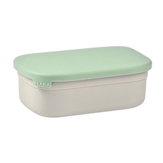 STAINLESS STEEL LUNCH BOX - SAGE GREEN - Beaba / Red Castle
