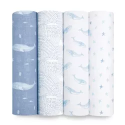 Aden Anais organiskie autiņi Oceanic 4-pack 120/120cm