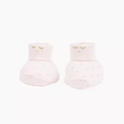 Livly Saturday Footies  baby pink/gold dots Livly Saturday Footies  baby pink/gold dots