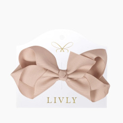 Livly Bow Beige, Big Livly Bow Beige, Big