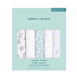 Муслиновые Пелёнки Classic muslin 60x60cm "Alphabet animals", 5 gab.