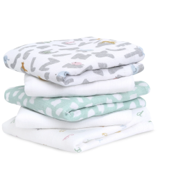 Муслиновые Пелёнки Classic muslin 60x60cm "Alphabet animals", 5 gab.