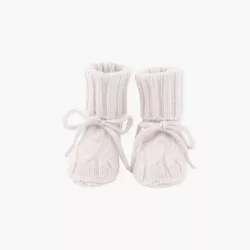 Livly Cable Knit Cashmere Footies Light Mauve Livly Cable Knit Cashmere Footies Light Mauve