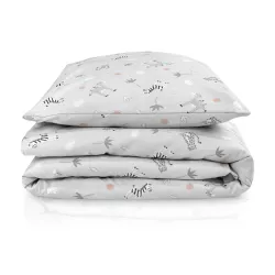Bed linen set JERSEY Savanne Grau, 80x80 + 35x40 cm Bed linen set JERSEY Savanne Grau, 80x80 + 35x40 cm