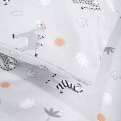 Bed linen set JERSEY Savanne Grau, 80x80 + 35x40 cm Bed linen set JERSEY Savanne Grau, 80x80 + 35x40 cm