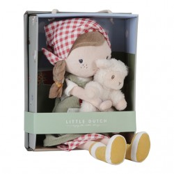 Little Dutch cuddle doll lelle zemniece Rosa ar aitu 35 cm ´Little Farm´ Little Dutch cuddle doll lelle zemniece Rosa ar aitu 35 cm ´Little Farm´