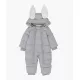 Livly Puffer Bunny Overall Grey - Livly Clothing