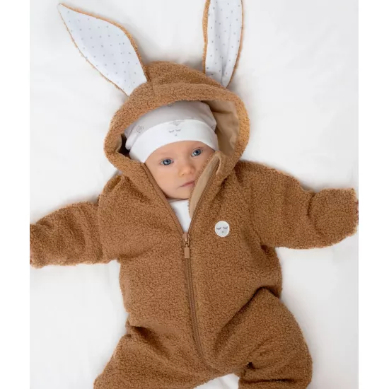 Livly Fleece Bunny Overall kombinezons Brown - Livly Clothing