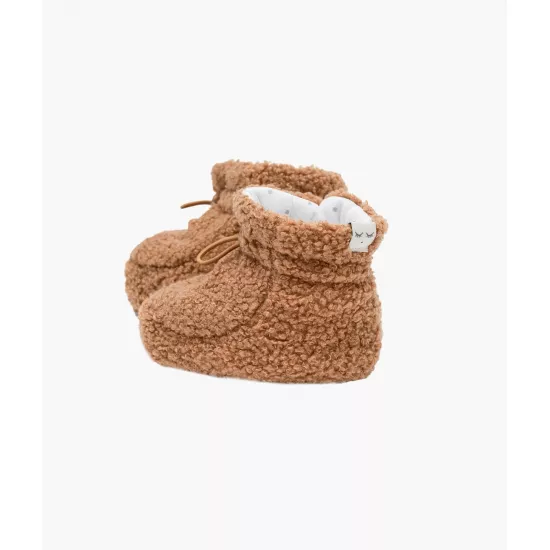 Livly Fleece Booties kurpes Brown - Livly Clothing