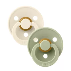 Nipple set BIBS Colour Round Ivory / Sage- 0-6/6-18 m Nipple set BIBS Colour Round Ivory / Sage- 0-6/6-18 m