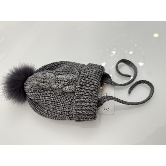 Soft Winter Hat ELETTO Gray -