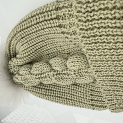 Soft Winter Hat ELETTO Pistachio Soft Winter Hat ELETTO Pistachio