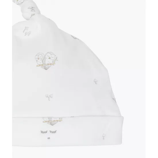Livly Owls Tossie cepurīte Owls/White - Livly Clothing