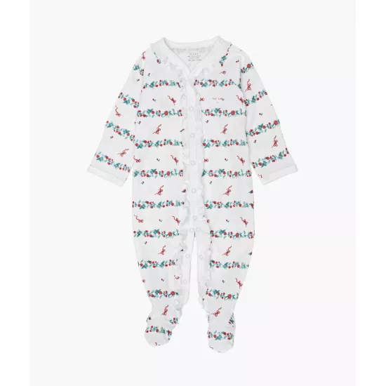 Rāpulis Livly Magical Blooms Sara Footie Bunny Magical Blooms/White - Livly Clothing