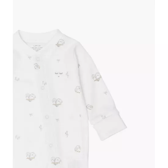 Livly Owls Overall Owls/White - Livly Clothing